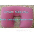 Fashion pvc flocking pillow with customize design